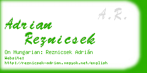 adrian reznicsek business card